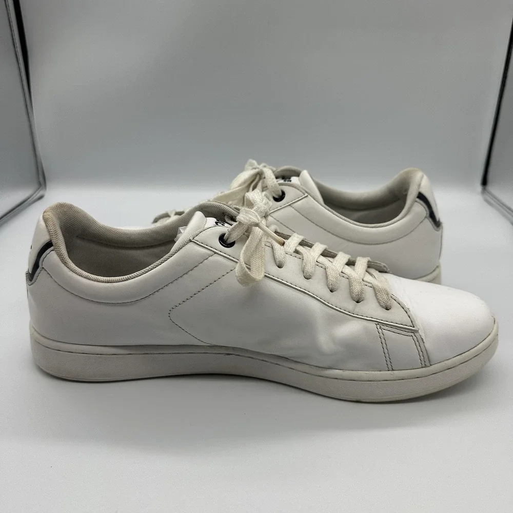 Lacoste‎ Carnaby BL 21 1 Shoes Mens Size 11.5 White Leather Sneakers Casual